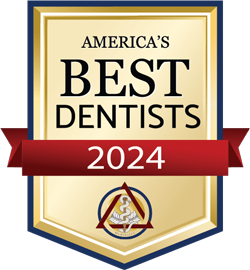 America’s Best Dentists 2024 badge for Dr. Vinh Le